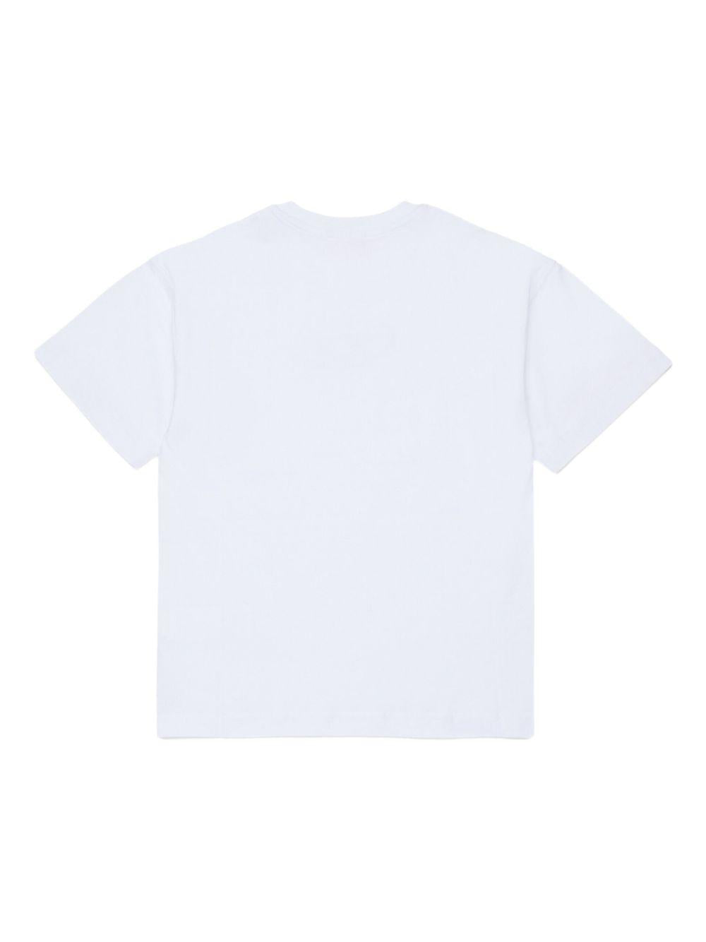 T-shirt bianco per bambino J025900GRAI K100 Diesel Kids 