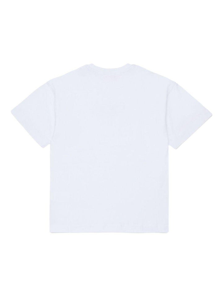 T-shirt bianco per bambino J025900GRAI K100 Diesel Kids 
