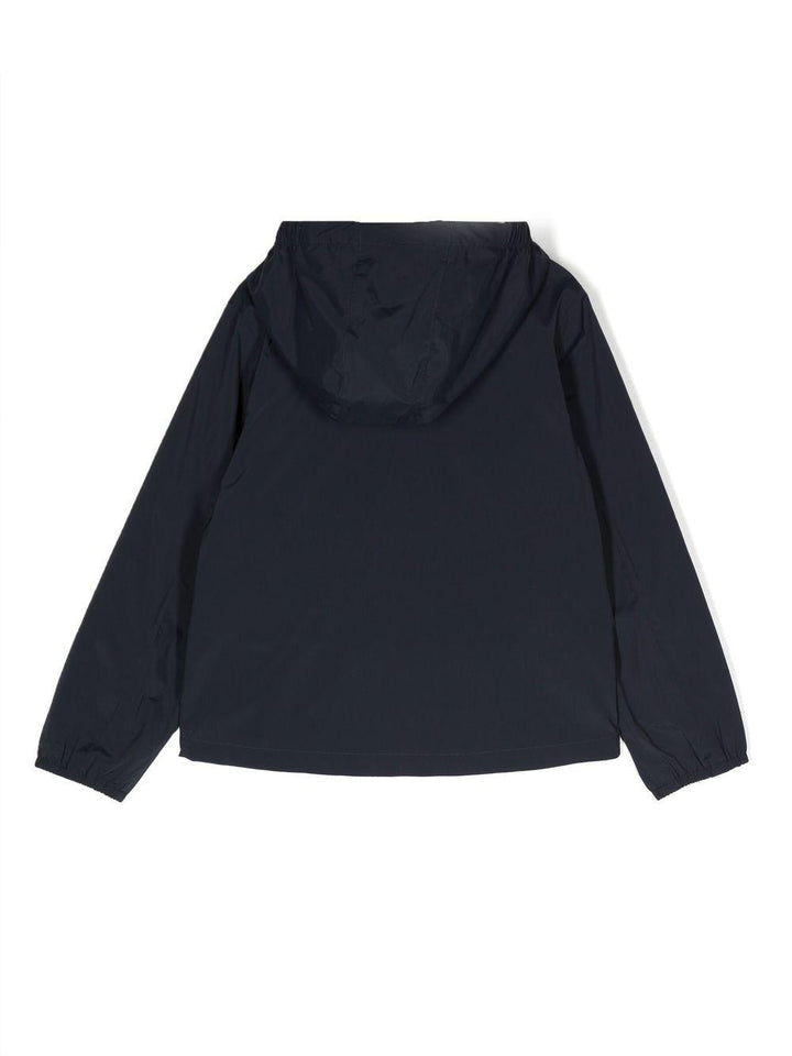 Blue jacket for boys with logo