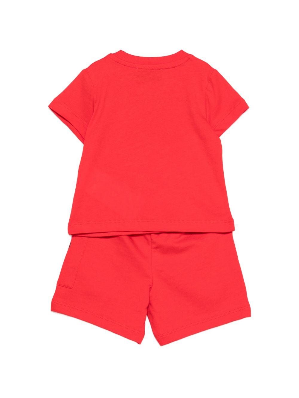 Completo rosso per neonato MUG01ULCA19 50109 Moschino Kids 