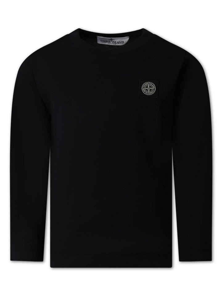 Black cotton t-shirt for boys