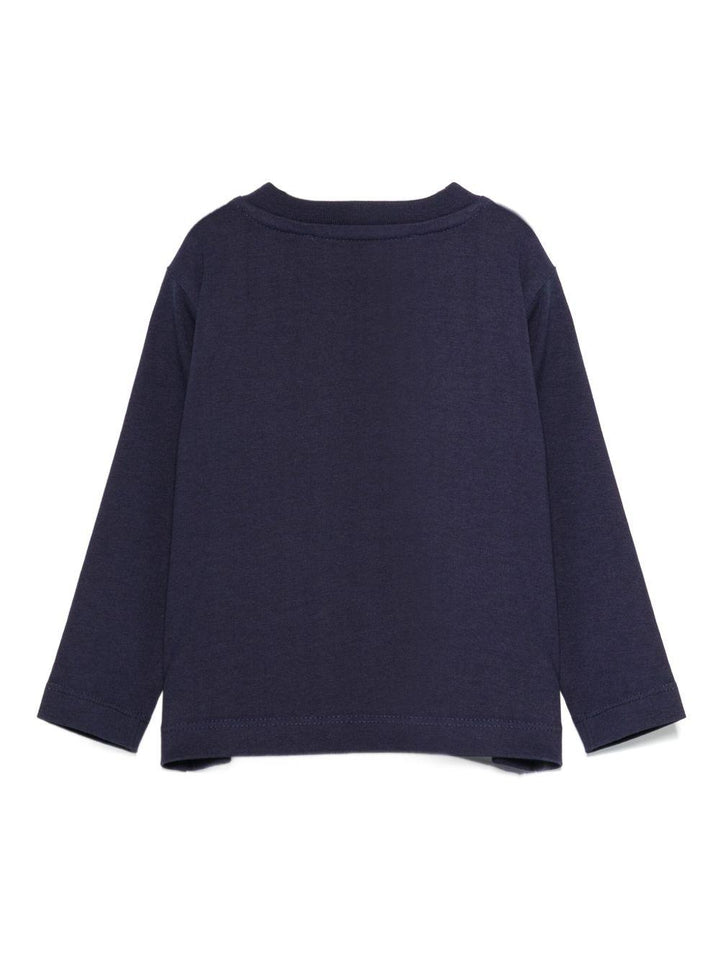 T-shirt blu navy per neonato TIA25017TS PEA Trussardi Kids 