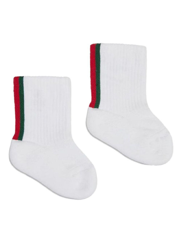 Calze bianche per neonato 8113553KABR 9066 Gucci Kids 