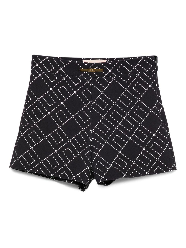 Bermuda nera per bambina EFBE0750GA023 D748 Elisabetta Franchi Kids 
