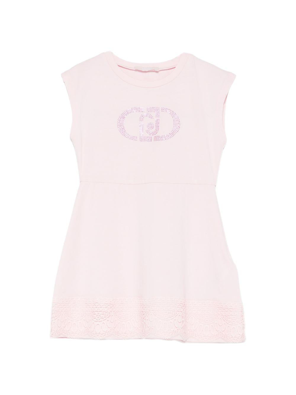 Abito rosa chiaro per bambina KA6014JS003 X0672 Liu Jo 