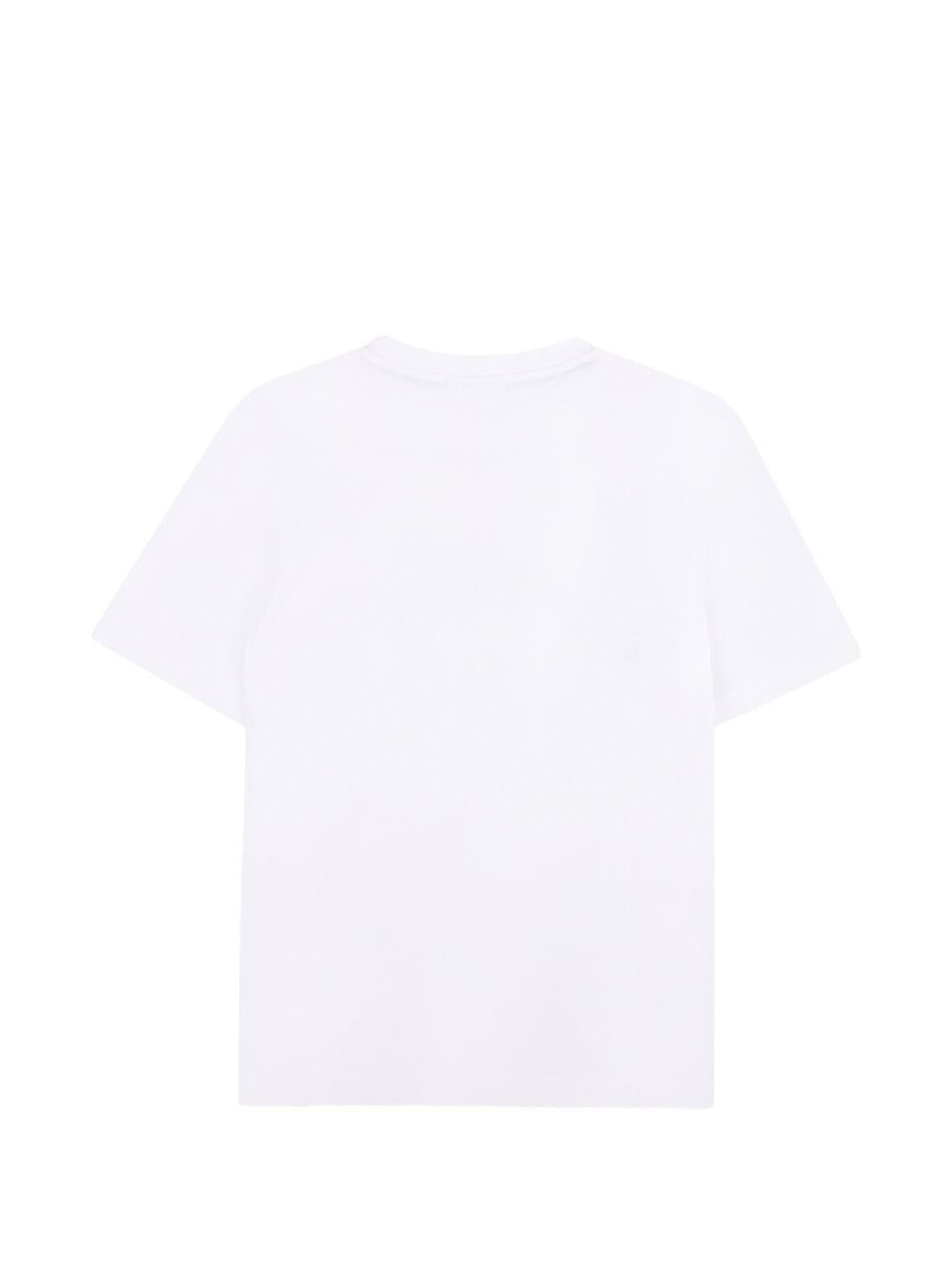 T-shirt bianca per bambino J52978 10P Boss Kids 