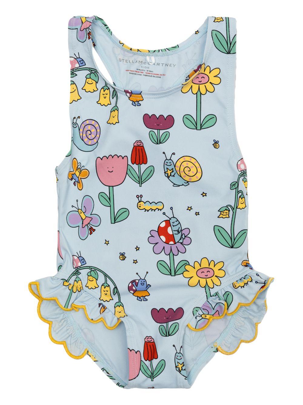 Costume azzurro per neonata TYC029Z3588 60UMC Stella McCartney Kids 