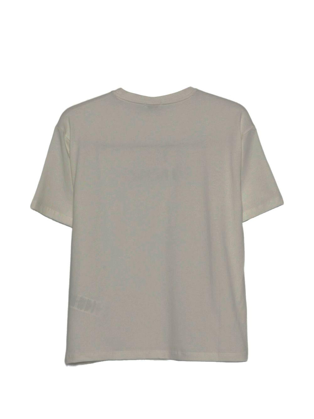T-shirt bianca per bambina KFTS0340JE017 0980 Pinko Kids 