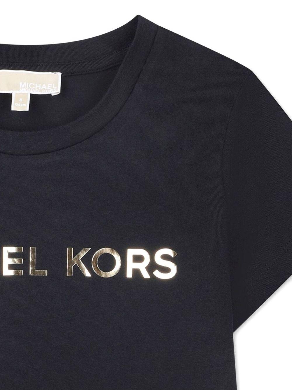 T-shirt nero per bambina R30603 09B Michael Kors Kids 