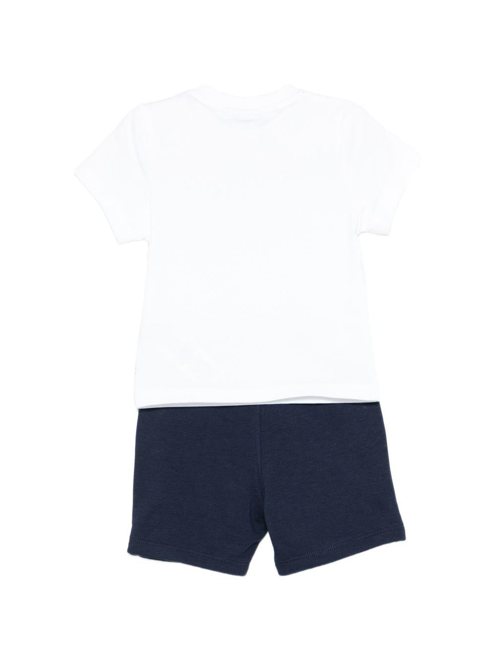 Completo bianco/blu navy per neonato J52847 849 Boss Kids 