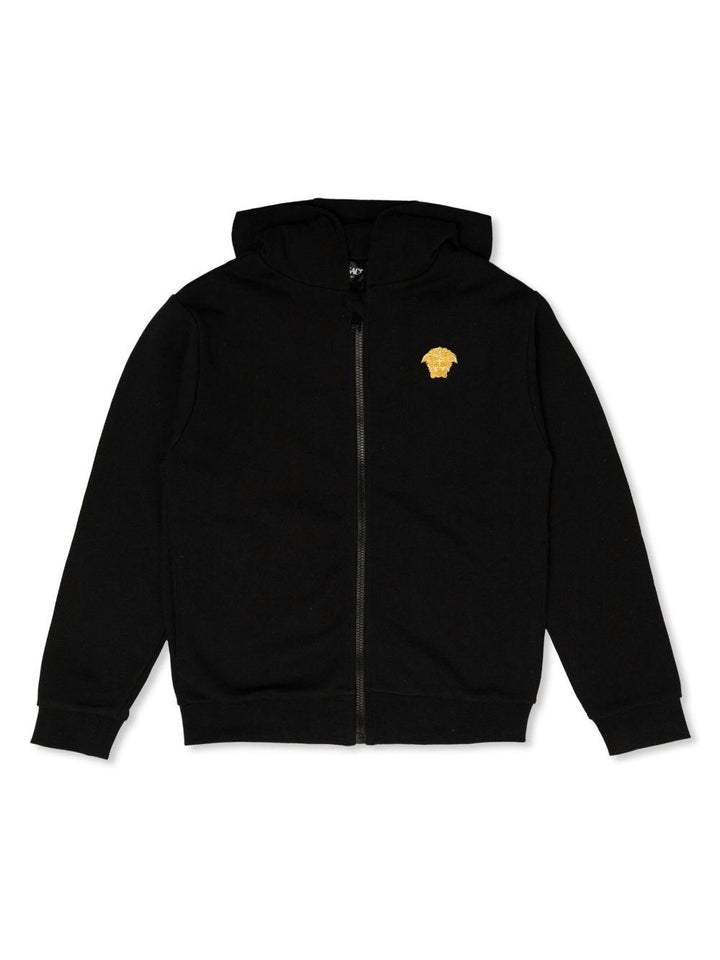 Black cotton sweatshirt for boys
