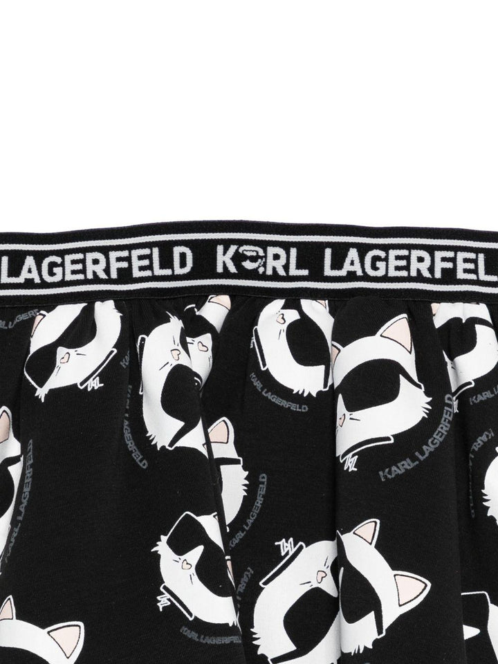 Abito bianco/nero per bambina Z30659K N50 Karl Lagerfeld Kids 