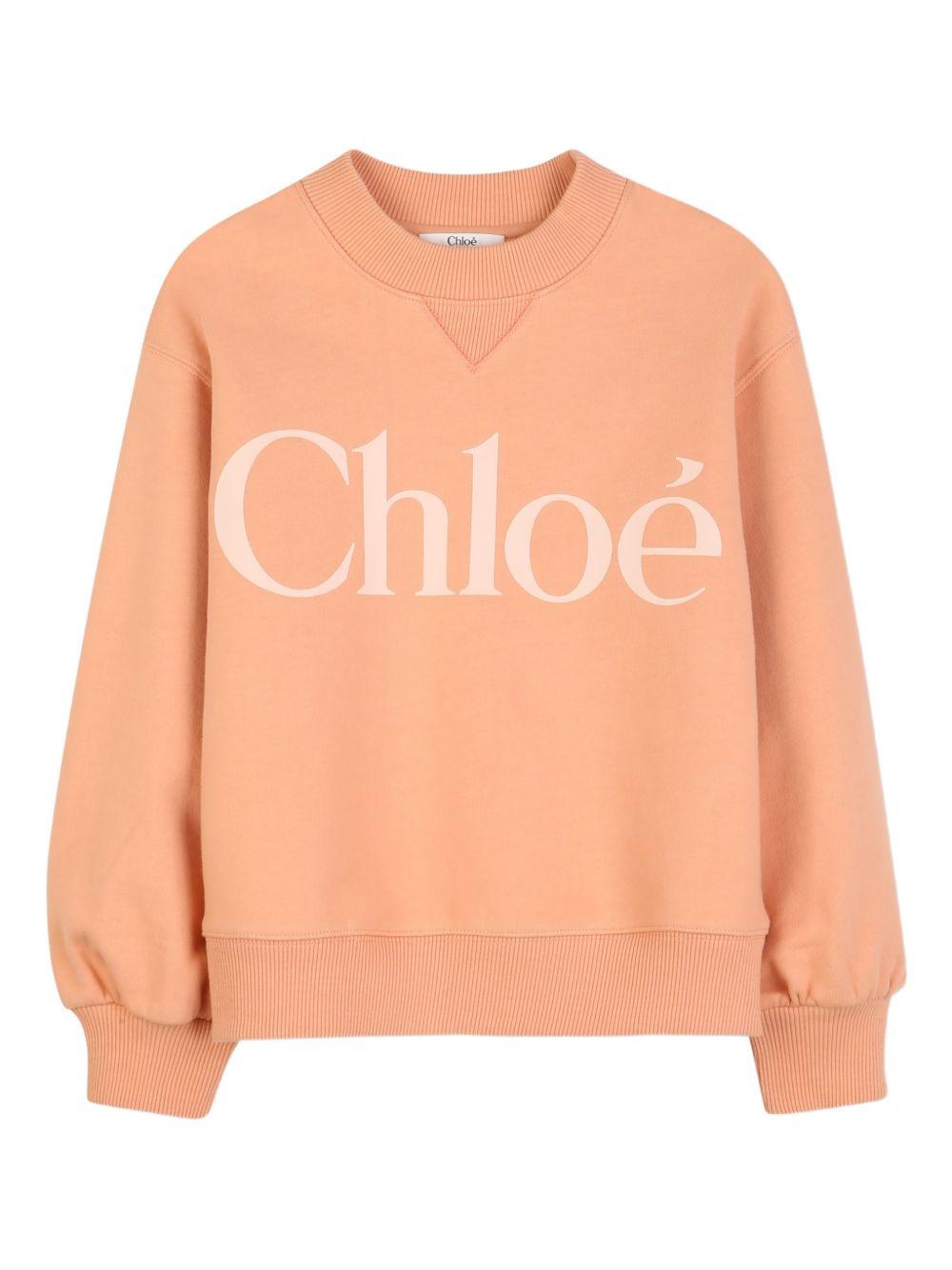 Felpa arancione per bambina C20845 43A Chloe 