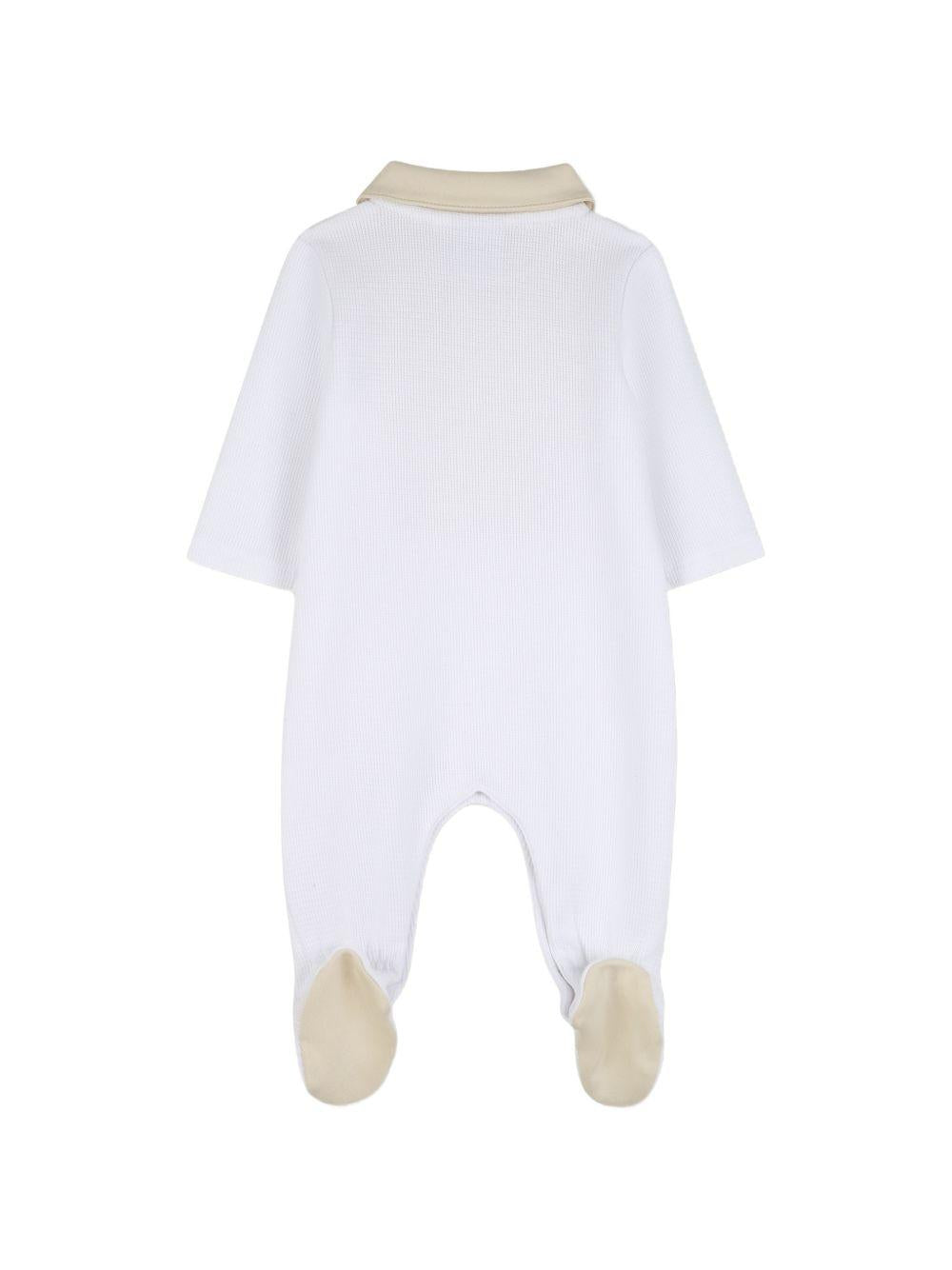 Tutina bianca/beige per neonato J53040 10P Boss Kids 