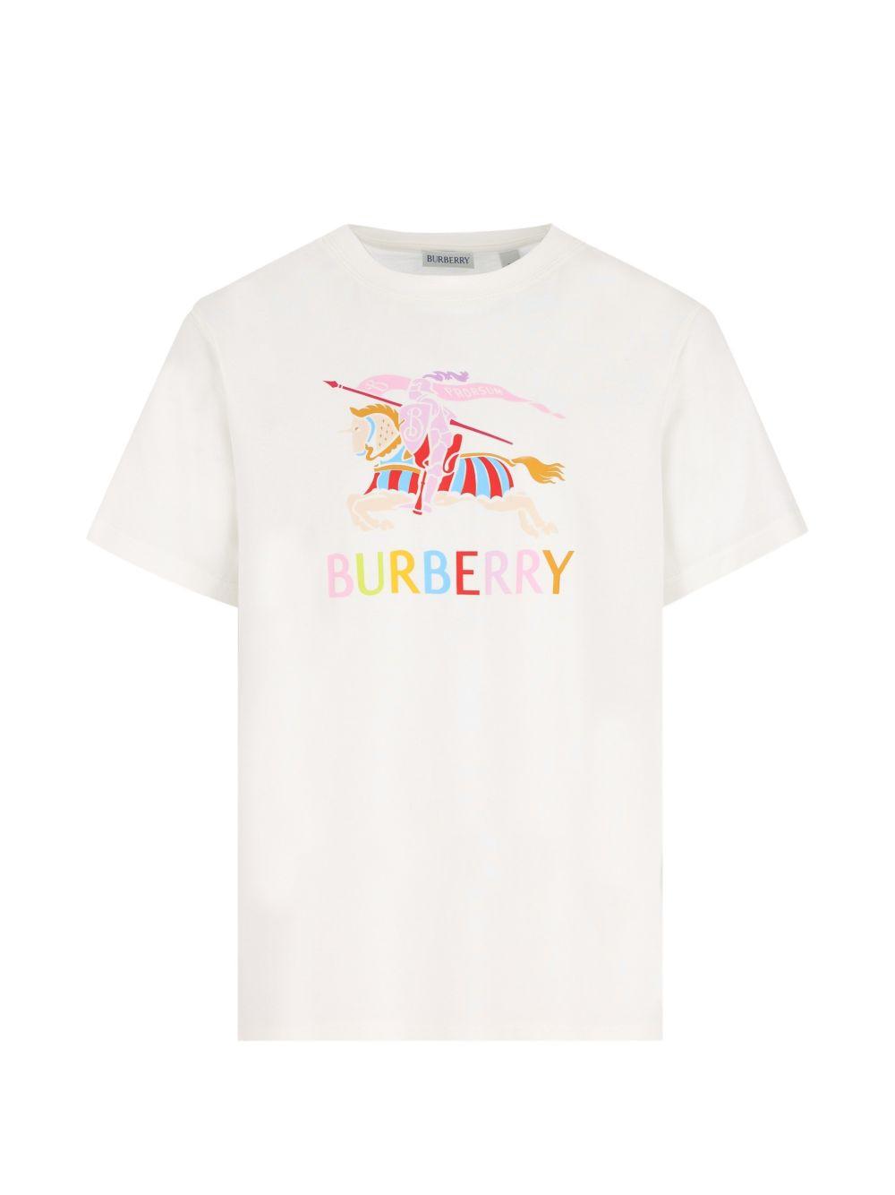 T-shirt bianco per bambino 8117585 A2014 Burberry Kids 