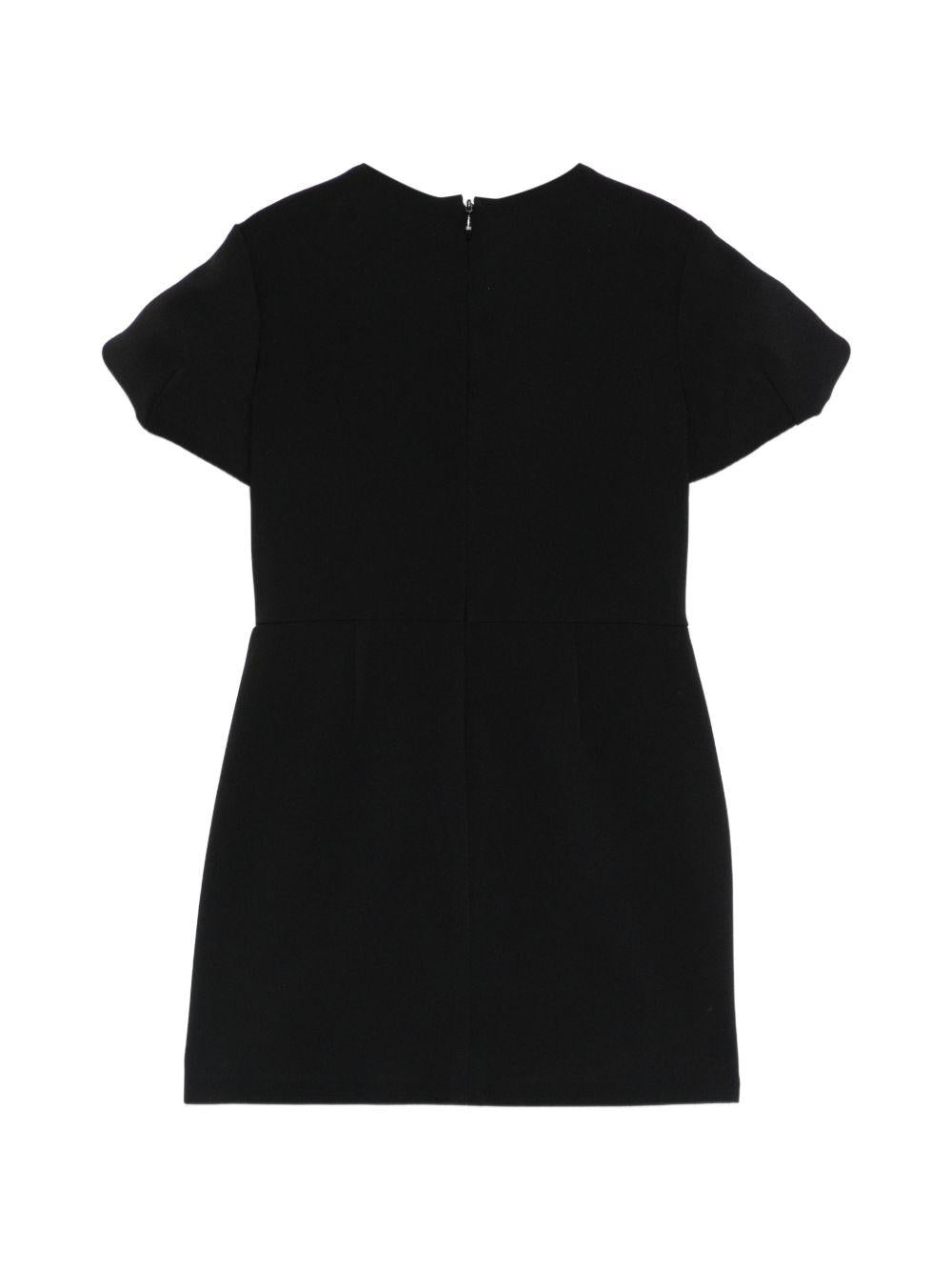 Abito nero per bambina EFAB6460GA022 N000 Elisabetta Franchi Kids 