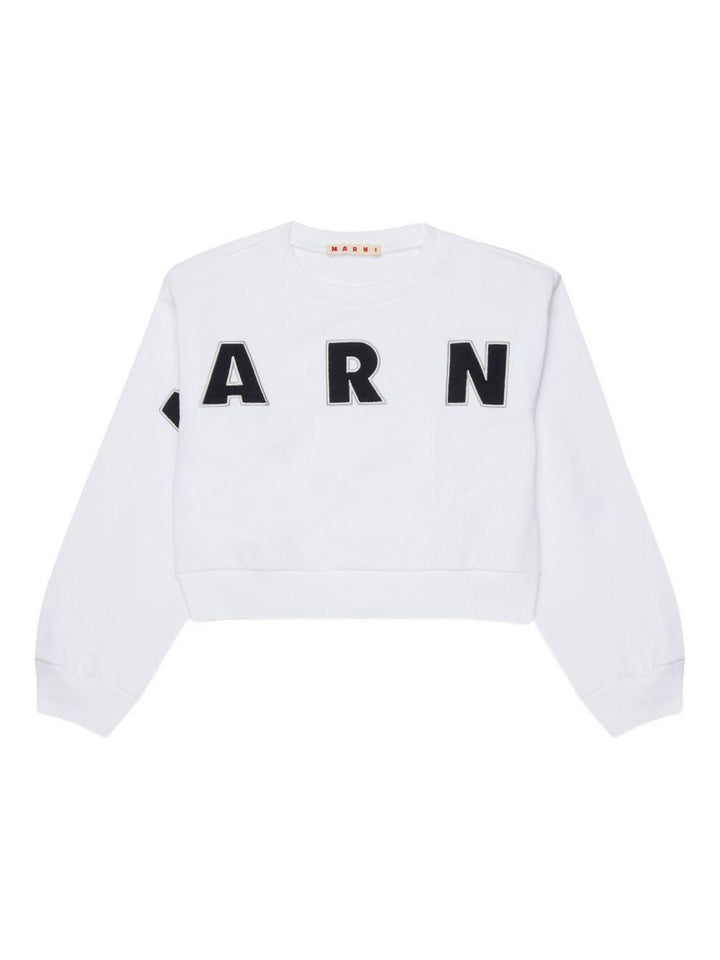 Felpa bianca per bambina M01193M00V0 0M100 Marni Kids 