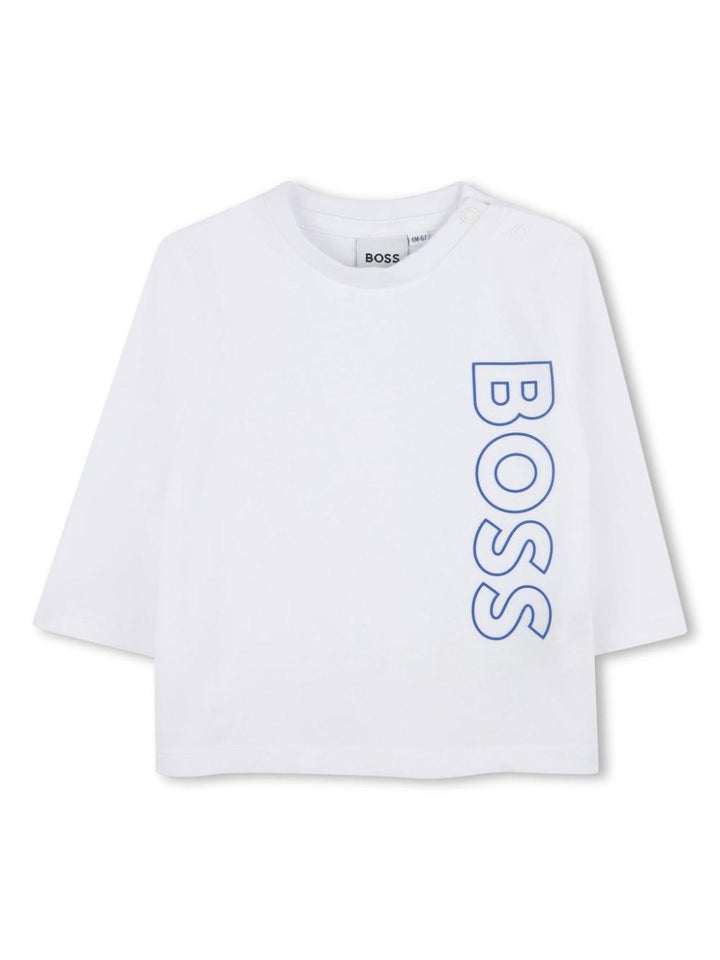 T-shirt bianco/blu per neonato