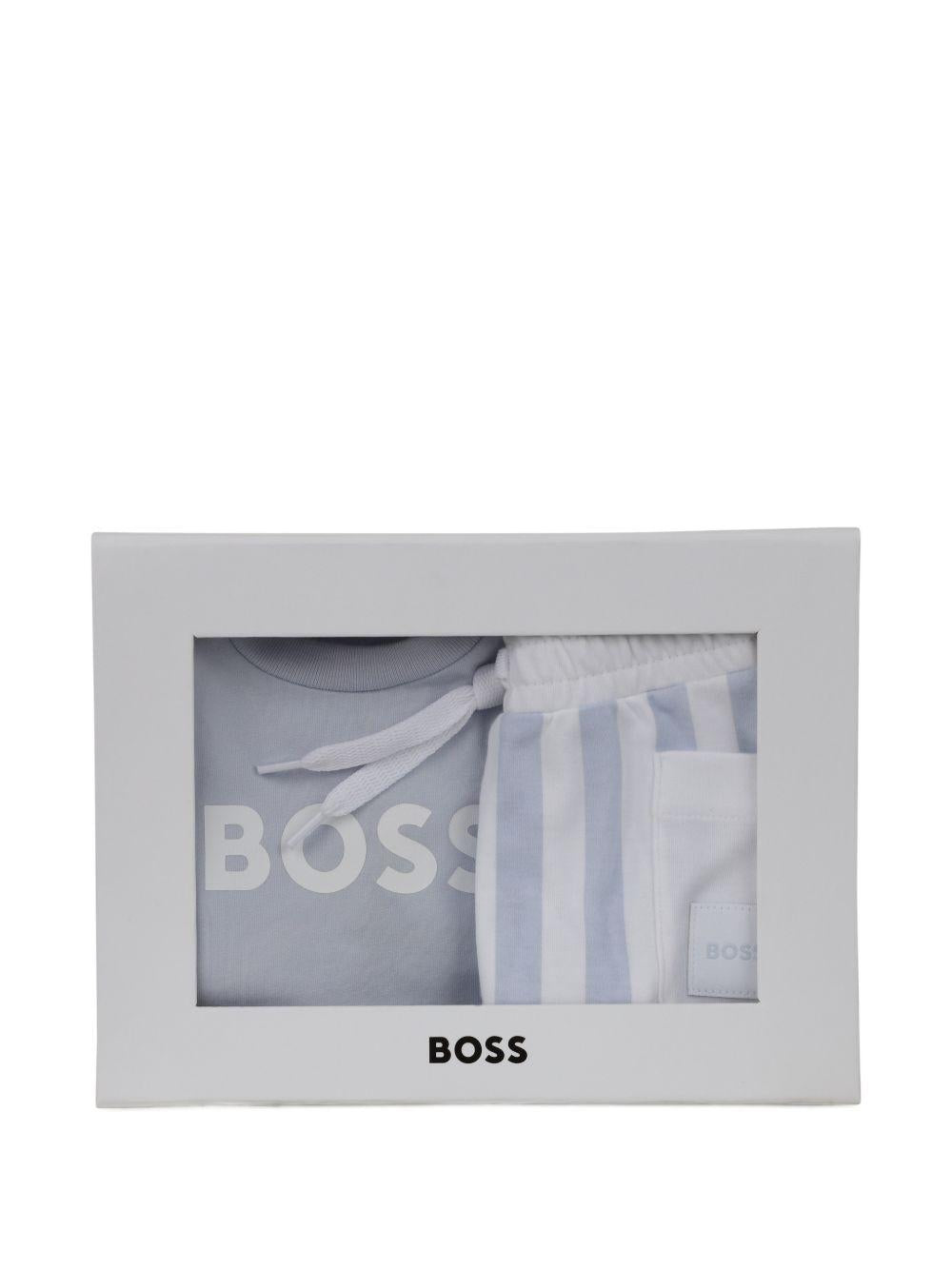 Completo blu per neonato J53048 771 Boss Kids 
