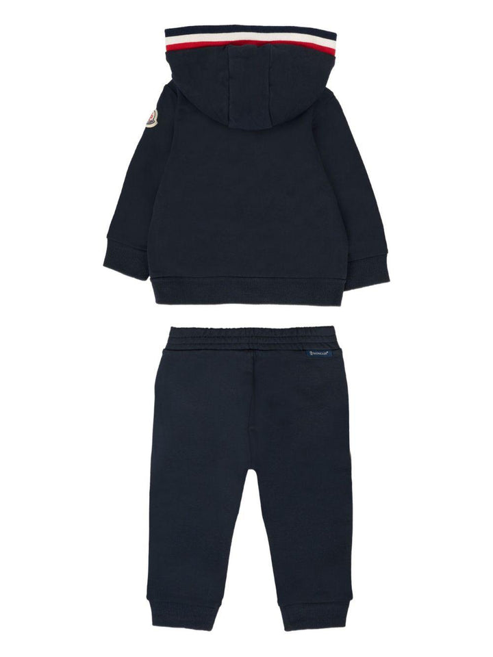 Completo sportivo blu navy per neonato 9518M0000789AM3 778 Moncler Kids 