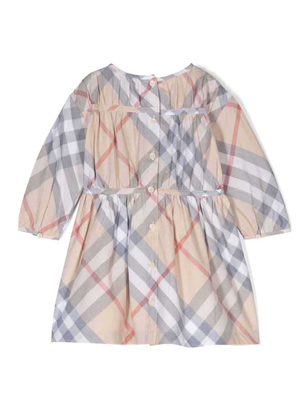 Abito beige/multicolor per neonata 8090096 A2205 Burberry Kids 