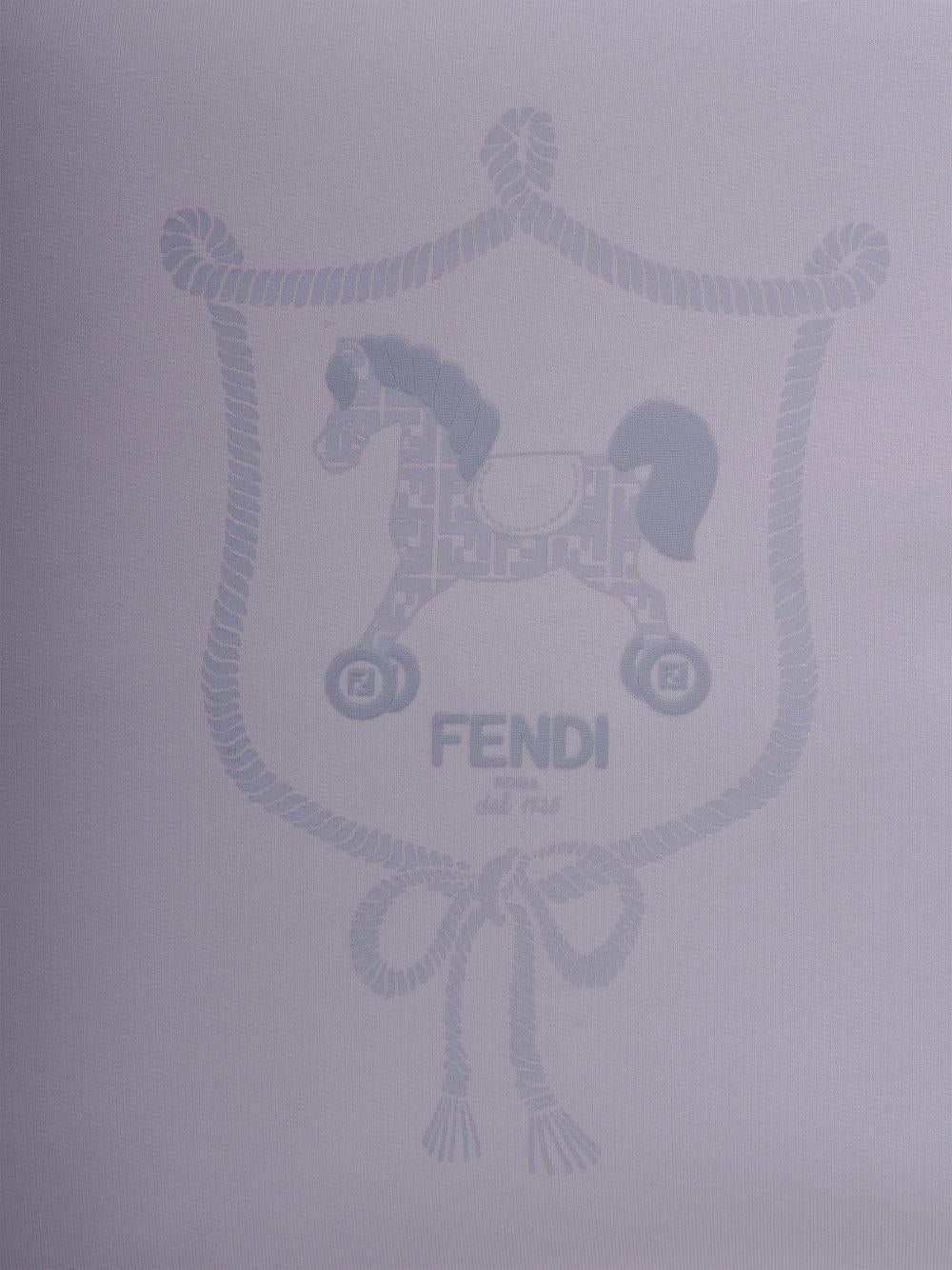 Coperta azzurro per neonata BUJ3288RA F19J4 Fendi Kids 