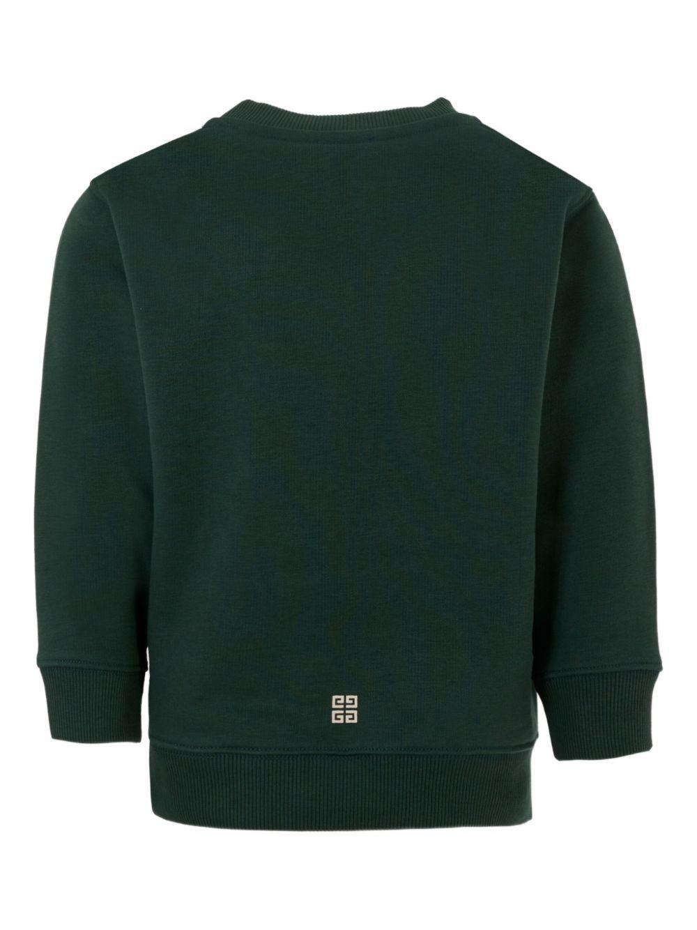 Felpa verde scuro per bambino H30937 672 Givenchy Kids 