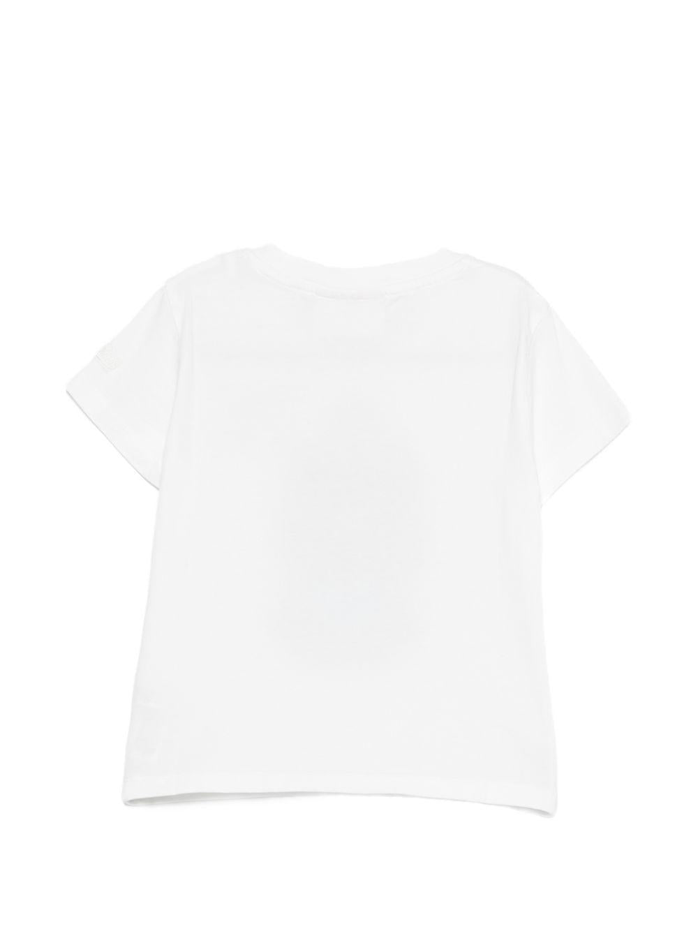 T-shirt bianca per bambina ELLY001 02132L MC2 Saint Barth Kids 