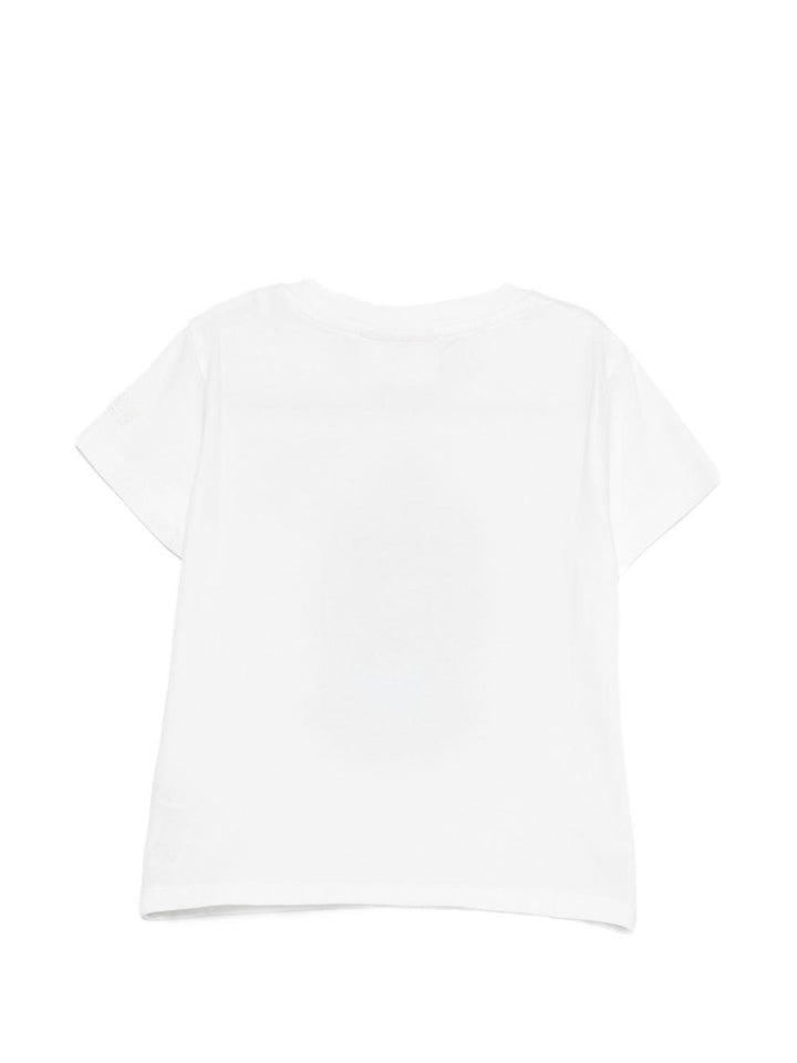 T-shirt bianca per bambina ELLY001 02132L MC2 Saint Barth Kids 