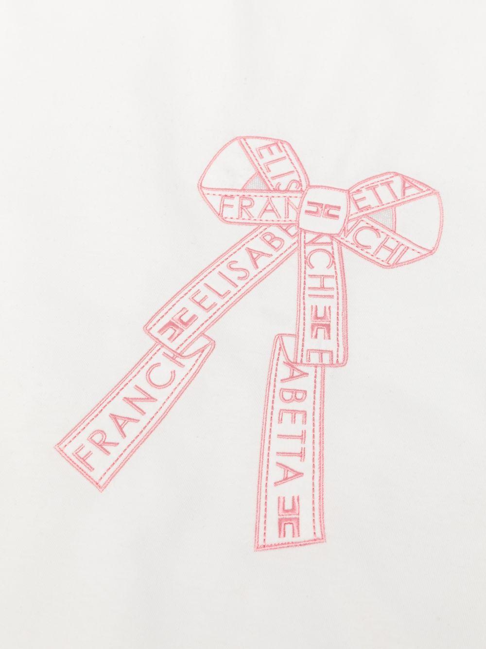 Coperta bianca per neonata ENCO0810JF054 0285 Elisabetta Franchi Kids 