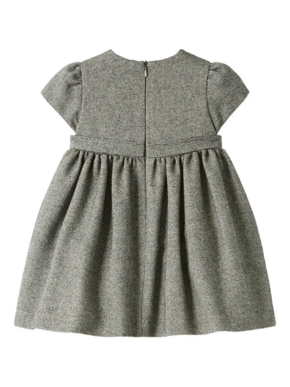 Abito grigio per neonata A25GVM0002W0065 090 Il Gufo 