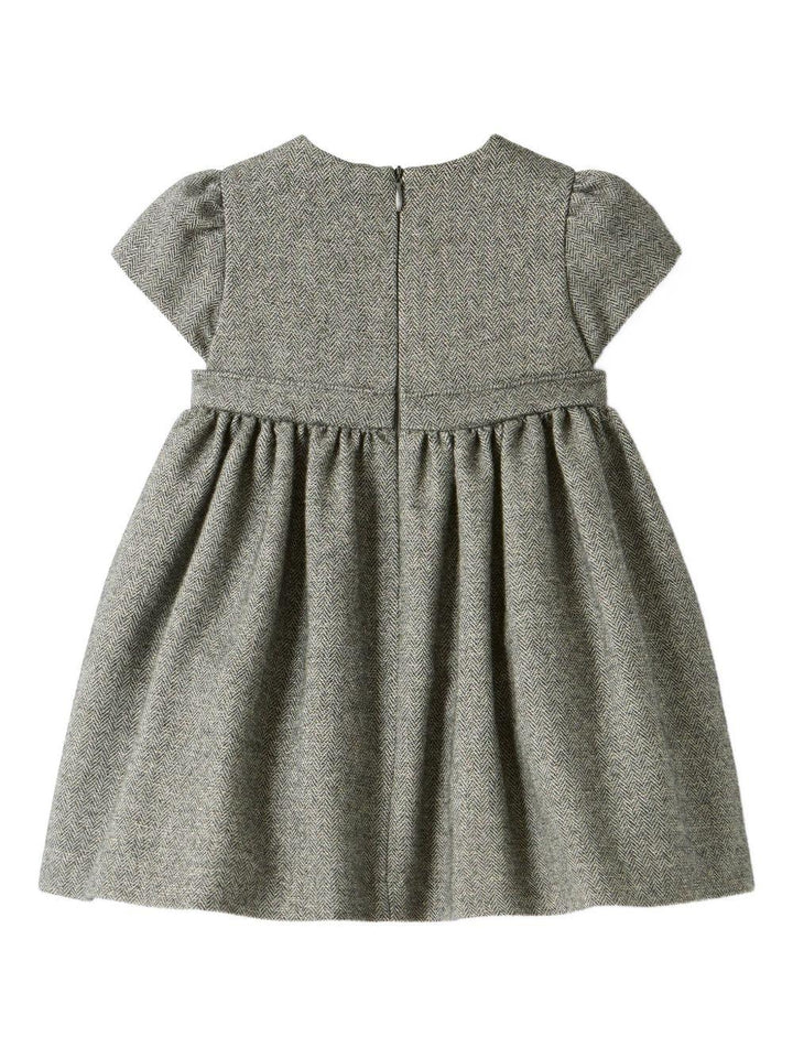 Abito grigio per neonata A25GVM0002W0065 090 Il Gufo 