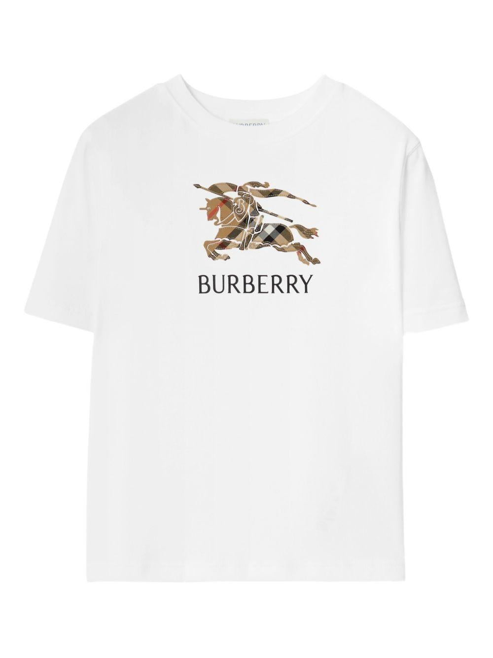T-shirt bianco per bambino 8120352 A1464 Burberry Kids 