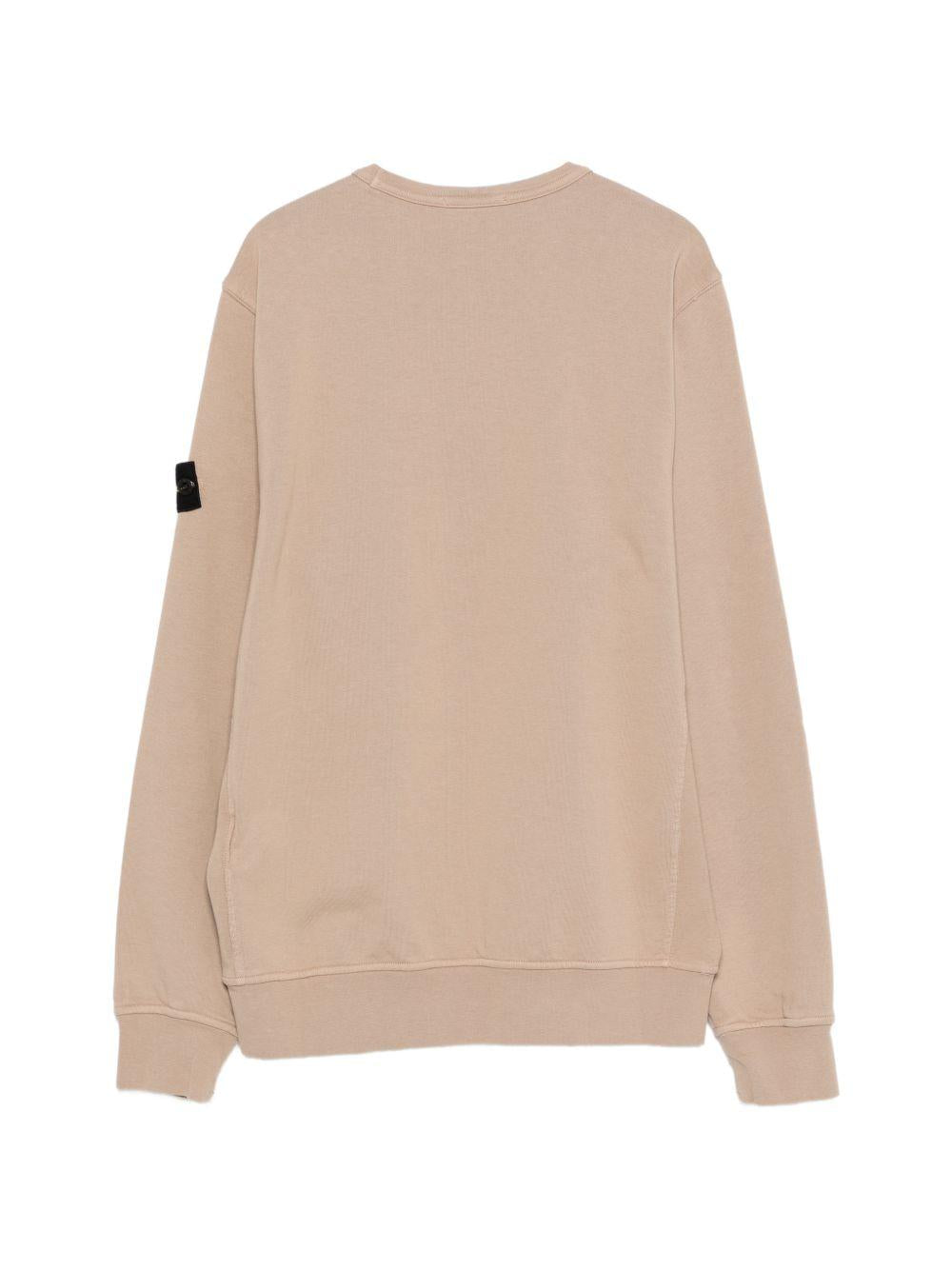 Felpa beige per bambino 66100005S0040 V0092 Stone Island Kids 