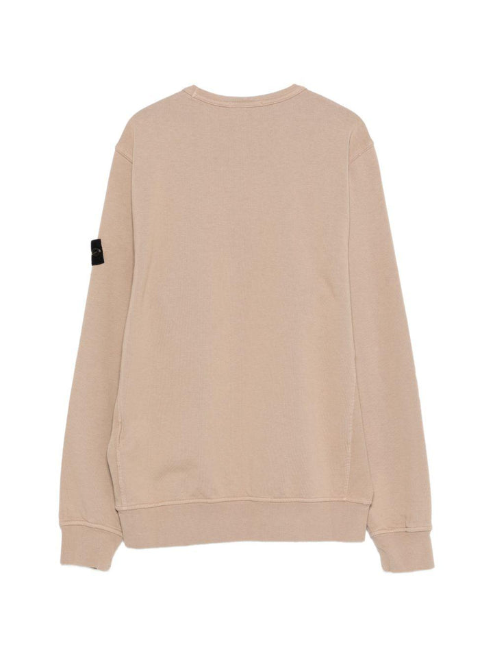 Felpa beige per bambino 66100005S0040 V0092 Stone Island Kids 