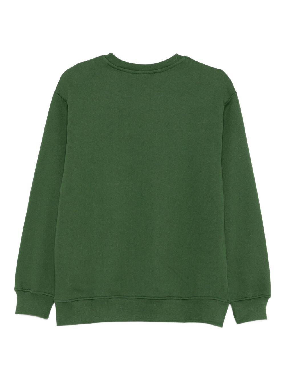 Felpa verde per bambino F5MSJUSW018 MS039 Msgm Kids 