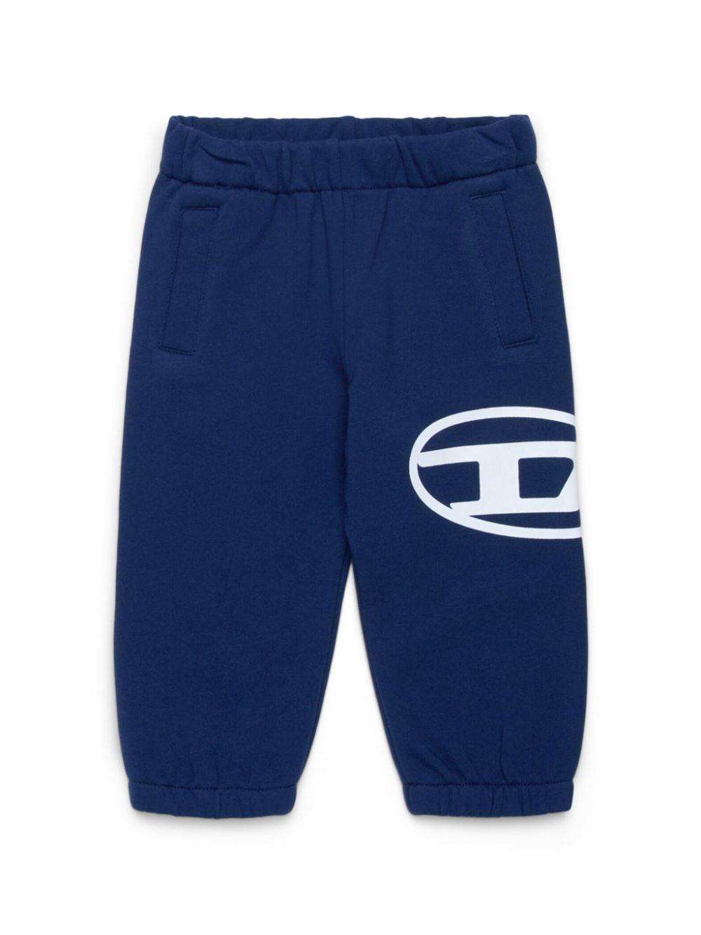 Pantalone per neonato in cotone blu