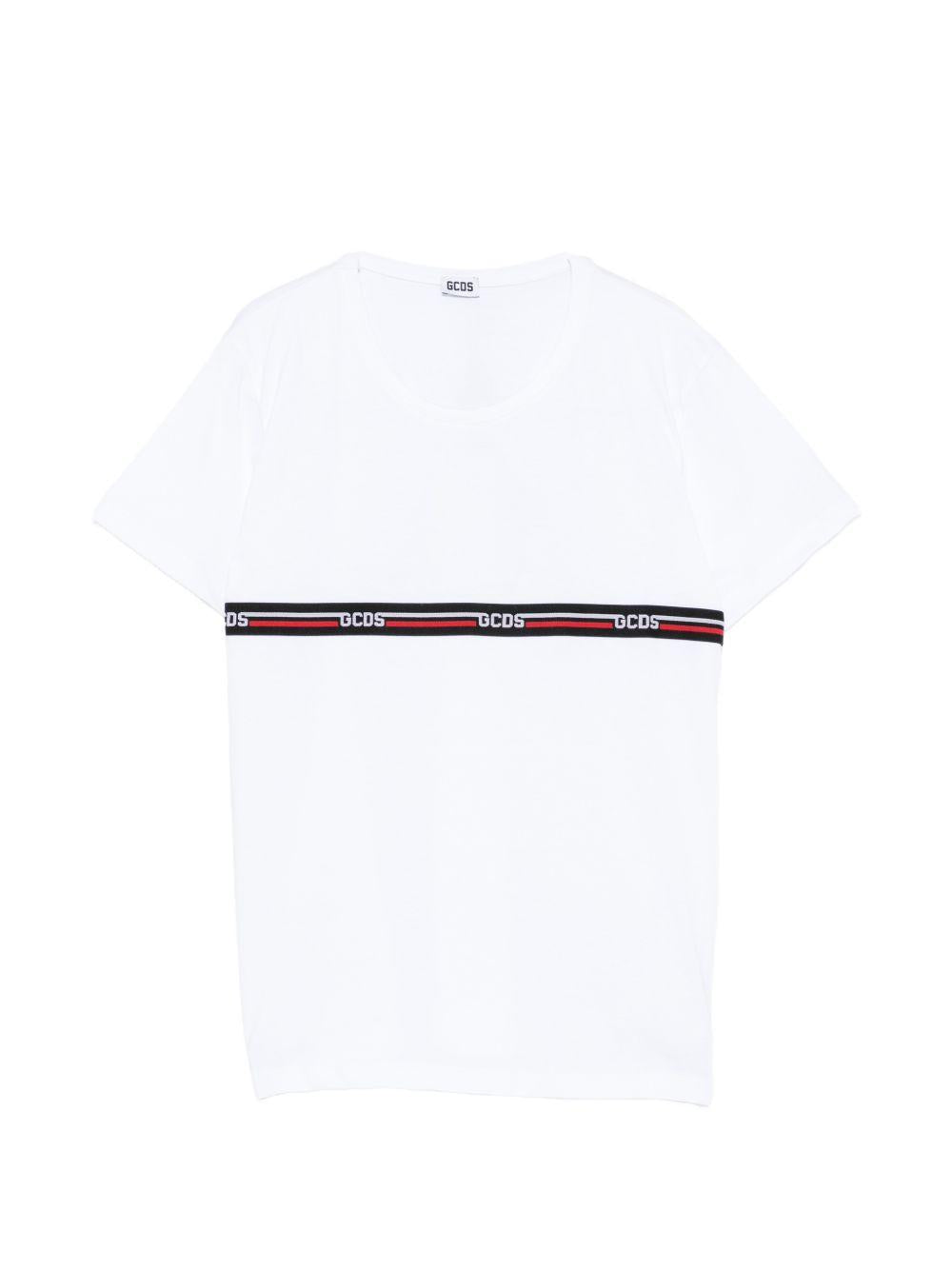 T-shirt bianco per bambino C1BJQC553J105 100B Gcds Kids 