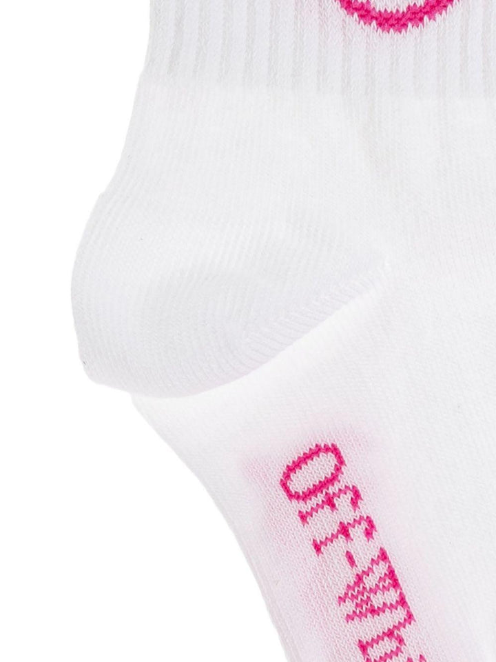 Calze bianche per bambina OGRA003F25KNI002 0132 Off White Kids 