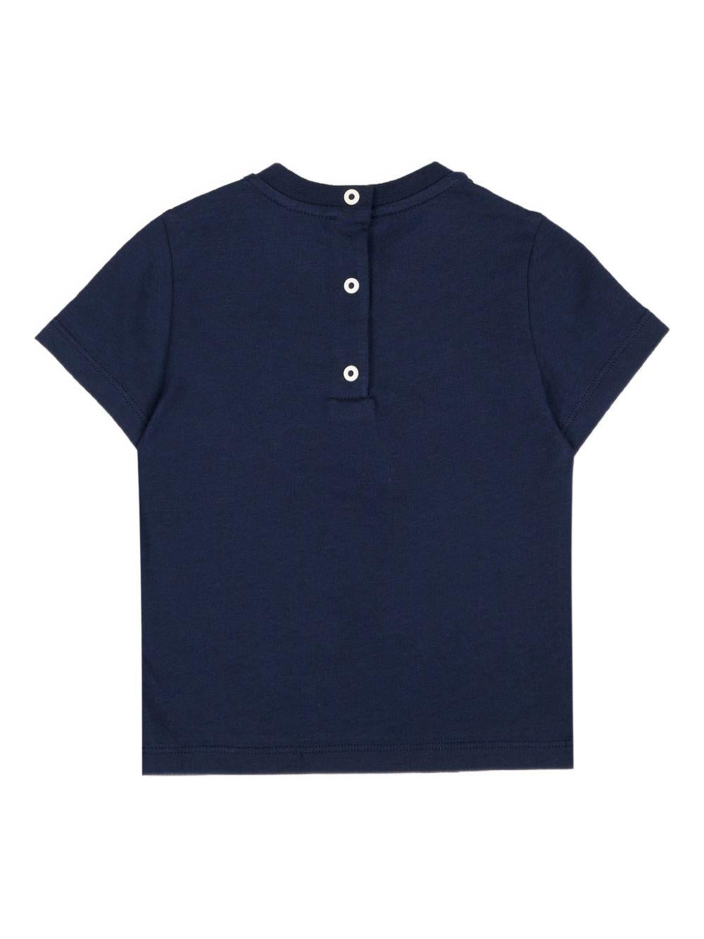 T-shirt blu per neonata BUI1107AJ F0QG0 Fendi Kids 