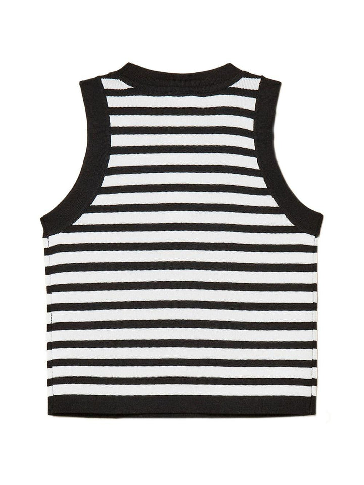 Top nero/bianco per bambina 261GJ3062 11008 Twin Set 