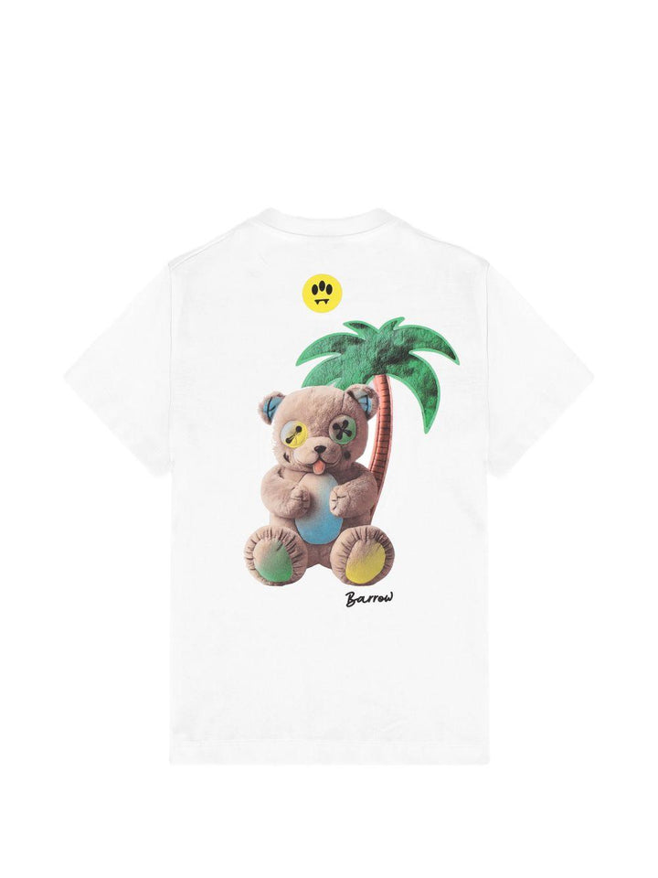 T-shirt bianco per bambino S6BKJUTH074 002 Barrow Kids 