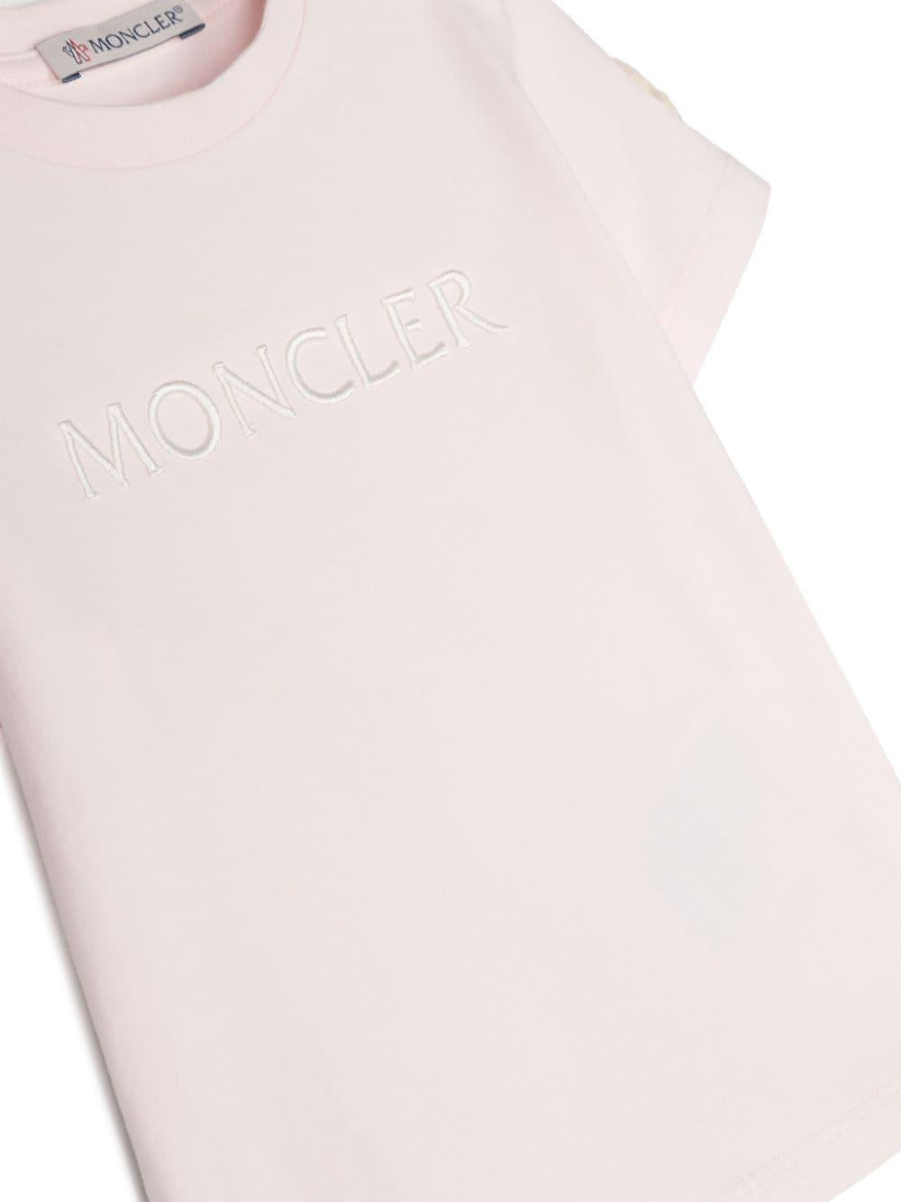 Pink t-shirt for baby girls with logo