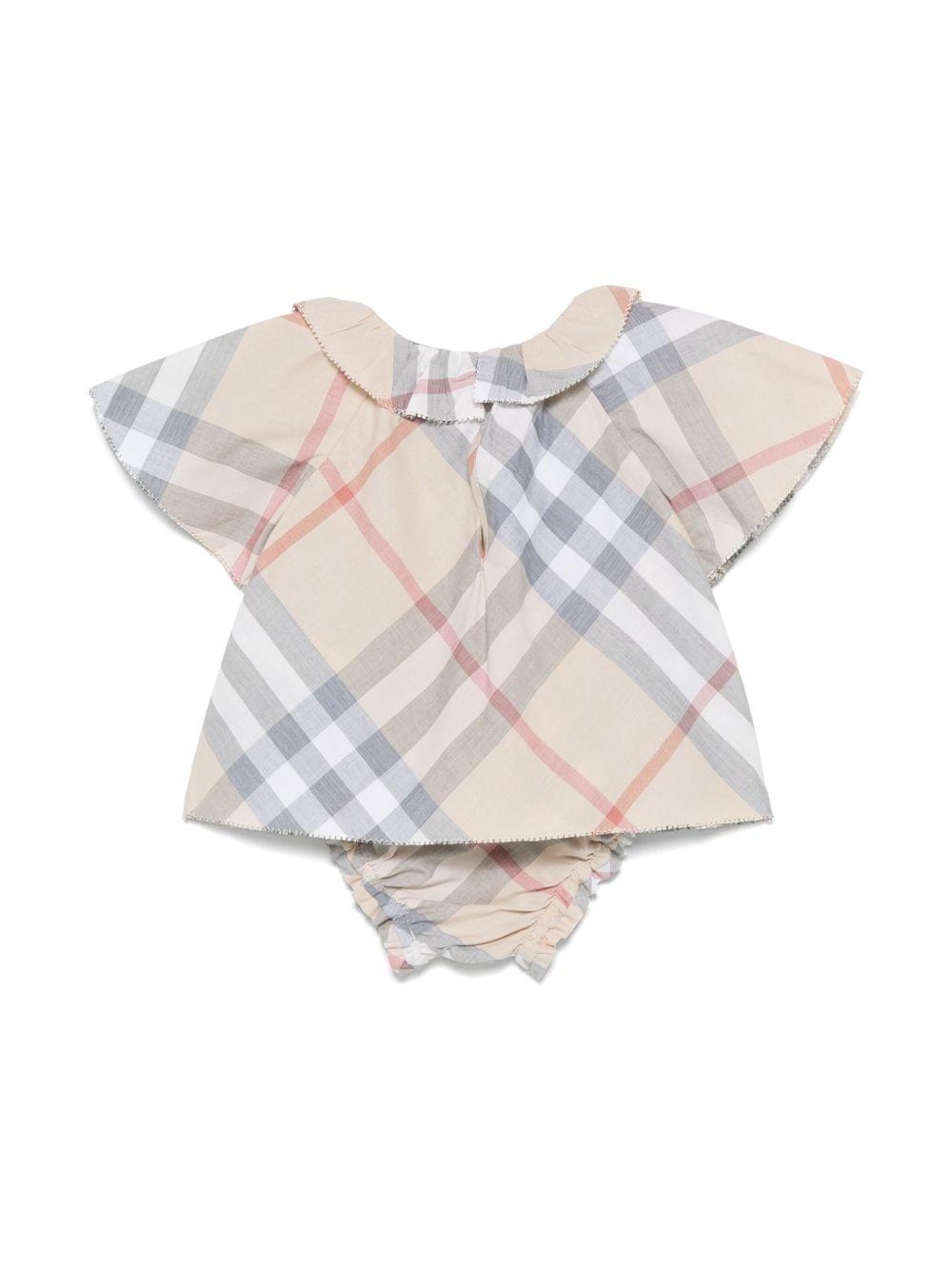 Tutina beige per neonata 8100700 A2205 Burberry Kids 