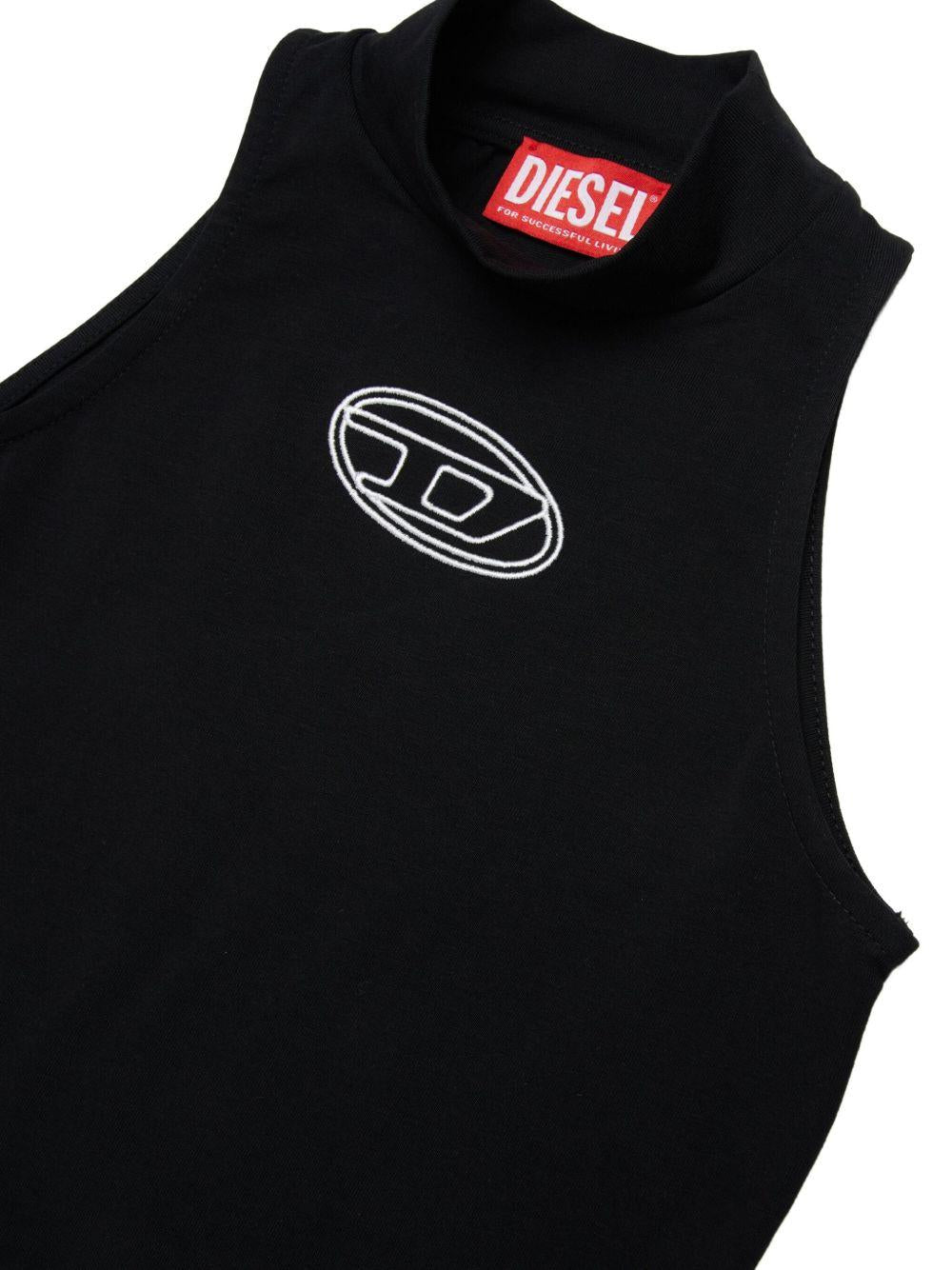 Body nero per bambina J02577KYA0L K900 Diesel Kids 