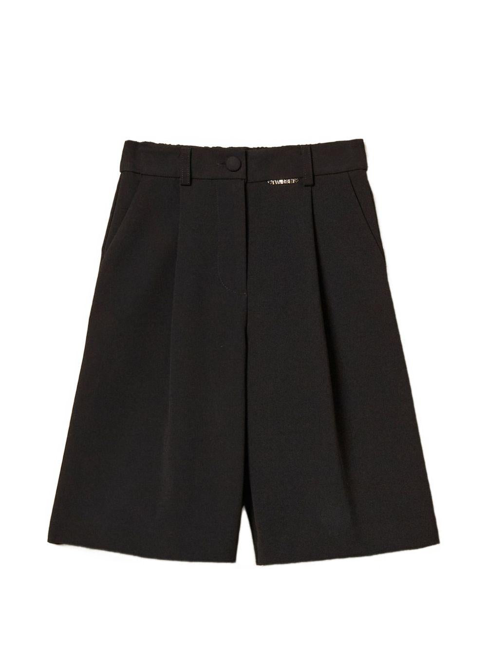 Bermuda nera per bambina 261GJ2Q57 00006 Twin Set 