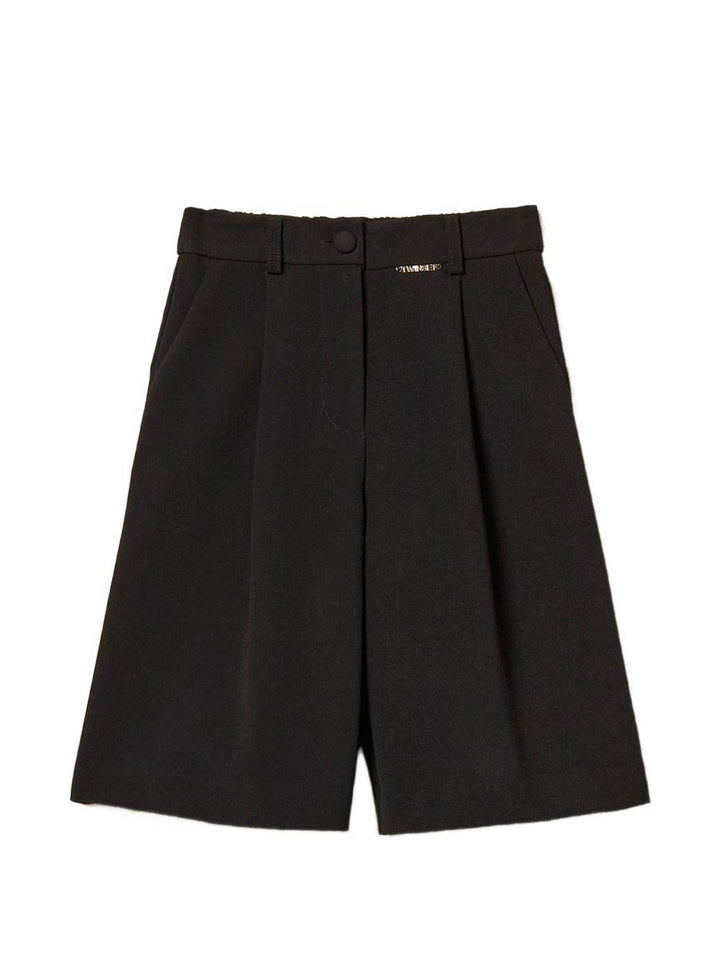 Bermuda nera per bambina 261GJ2Q57 00006 Twin Set 