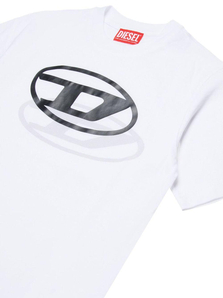 T-shirt bianco per bambino J0260100YI9 K100 Diesel Kids 