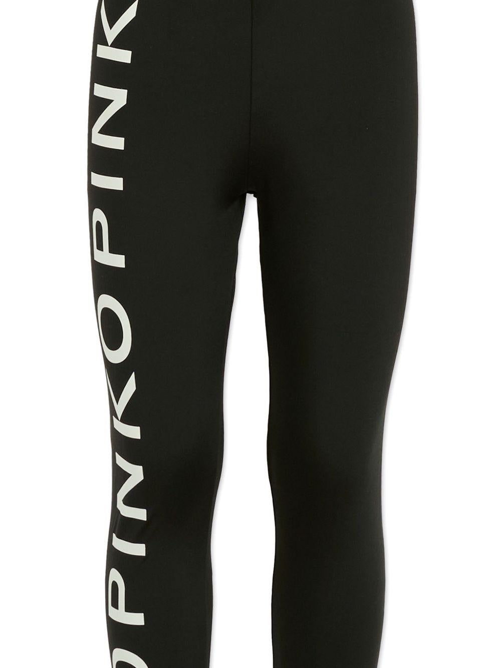 Leggings nere per bambina KFPA019CLY002 N001 Pinko Kids 