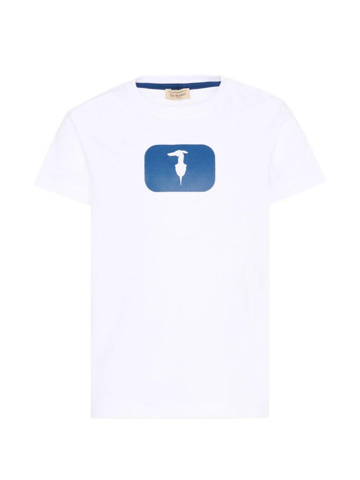 T-shirt bianco per bambino TIP26093TSK WHI Trussardi Kids 